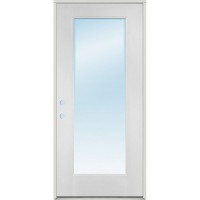 Full View Clear Fiberglass Prehung Door Unit