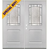 Special Buy - #4013: Half Lite Fiberglass Double Door Unit