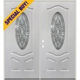 Special Buy - #4028: 3/4 Oval Fiberglass Double Door Unit