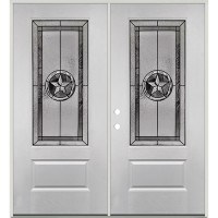 Star 3/4 Lite Fiberglass Prehung Double Door Unit #4032