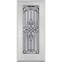 Full Lite Internal Grille Fiberglass Prehung Door Unit #4045