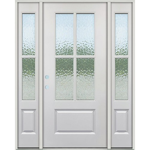 4-Lite SDL Flemish Fiberglass Door Unit with Sidelites 4-Lite SDL Flemish Fiberglass Door Unit with Sidelites