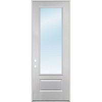 8'0" Low-E Clear 3/4 Lite Fiberglass Prehung Door Unit