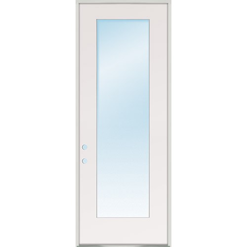 8'0" Tall Full Lite Low-E Fiberglass Prehung Door Unit