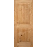 6'8" Tall 2-Panel Square Knotty Alder 1-3/4" Interior Door Slab