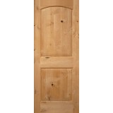 6'8" Tall 2-Panel Arch Knotty Alder Interior 1-3/4" Door Slab