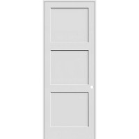8'0" Tall Shaker 3-Panel Stile & Rail Prehung Interior Door