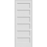 8'0" Tall Shaker 6-Panel Stile & Rail Prehung Interior Door