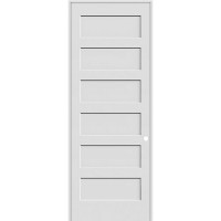 8'0" Tall Shaker 6-Panel Stile & Rail Prehung Interior Door