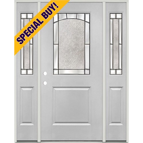 Special Buy - Model K: Half Lite Fiberglass Door Unit with Sidelites