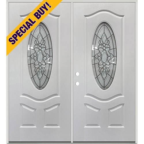 Special Buy - Model L: 3/4 Oval Fiberglass Double Door Unit
