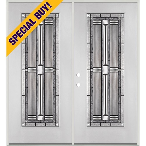 Special Buy - Model P: Full Lite Fiberglass Double Door Unit