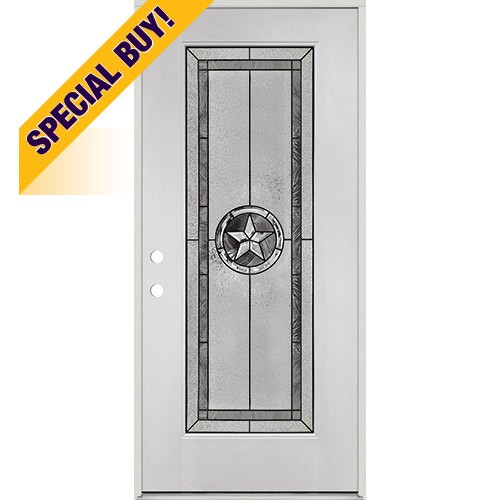 Special Buy - Model R: Star Full Lite Fiberglass Single Door Unit