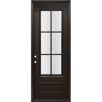 38" x 97" Tiffany Iron Prehung Door Unit