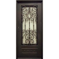 37" x 81" Victorian Iron Prehung Door Unit