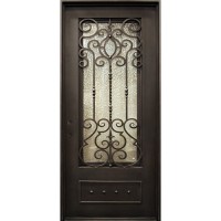 43" x 97" Victorian Iron Prehung Door Unit